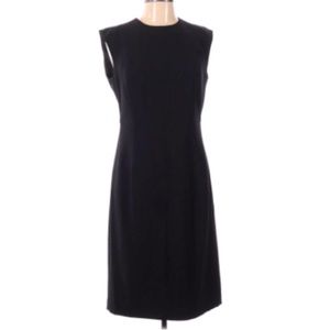 ❤️ LAST CHANCE CK SZ 10 black sheath dress lined sleeveless crew neck work